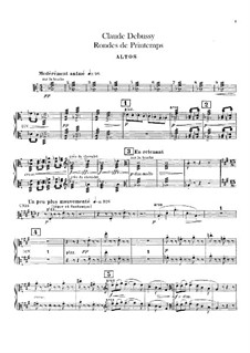 Set III, No.3 Rondes du printemps, L.122: parte violas by Claude Debussy