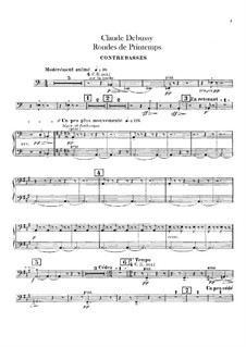 Set III, No.3 Rondes du printemps, L.122: Parte contrabaixo by Claude Debussy