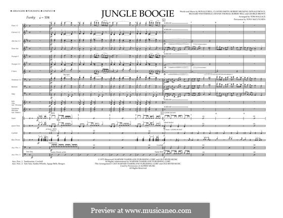 Jungle Boogie (from Pulp Fiction): partitura completa by Claydes Smith, Dennis Thomas, Donald Boyce, George Brown, Richard Westfield, Robert Bell, Robert Mickens, Ronald Bell