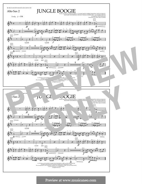 Jungle Boogie (from Pulp Fiction): Alto Sax 2 part by Claydes Smith, Dennis Thomas, Donald Boyce, George Brown, Richard Westfield, Robert Bell, Robert Mickens, Ronald Bell