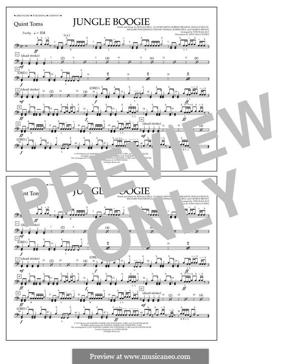Jungle Boogie (from Pulp Fiction): Quint-Toms part by Claydes Smith, Dennis Thomas, Donald Boyce, George Brown, Richard Westfield, Robert Bell, Robert Mickens, Ronald Bell