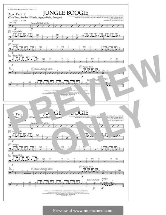 Jungle Boogie (from Pulp Fiction): Aux. Perc. 2 part by Claydes Smith, Dennis Thomas, Donald Boyce, George Brown, Richard Westfield, Robert Bell, Robert Mickens, Ronald Bell