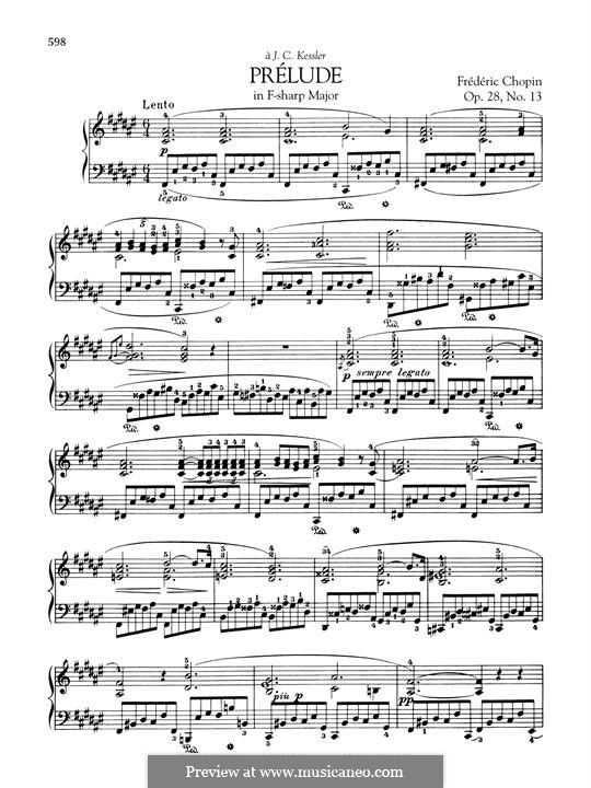 No.13 in F Sharp Major: Para Piano by Frédéric Chopin