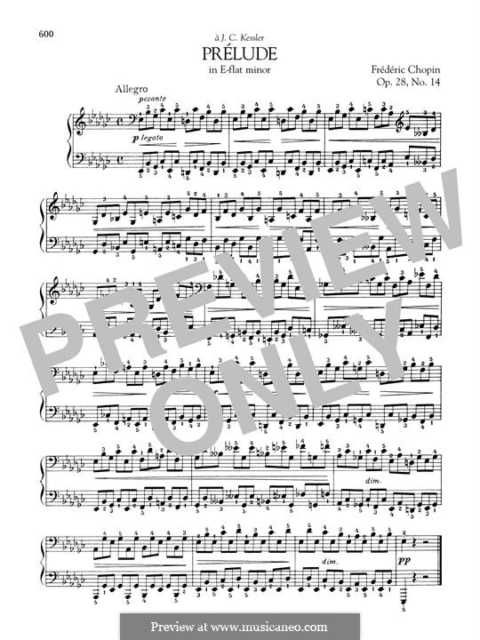 No.14 in E Flat Minor: Para Piano by Frédéric Chopin