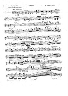 Grand Fantasia on the Russian National Anthem, Op.11: Parte de solo by Alexandre Joseph Artôt