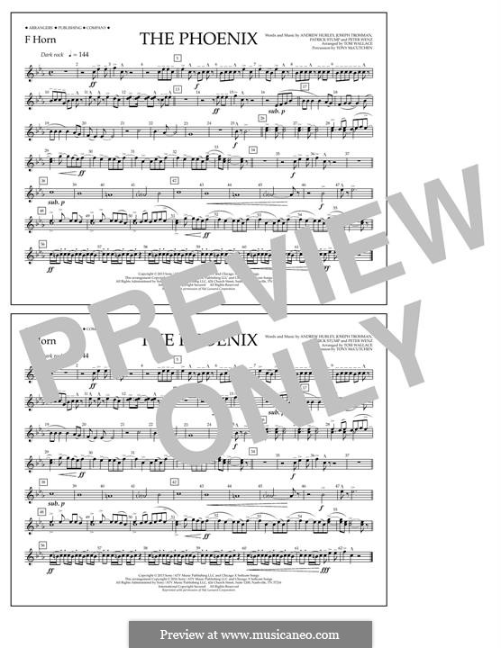 The Phoenix (Fall Out Boy): F Horn part by Andrew Hurley, Joseph Trohman, Patrick Stump, Peter Wentz