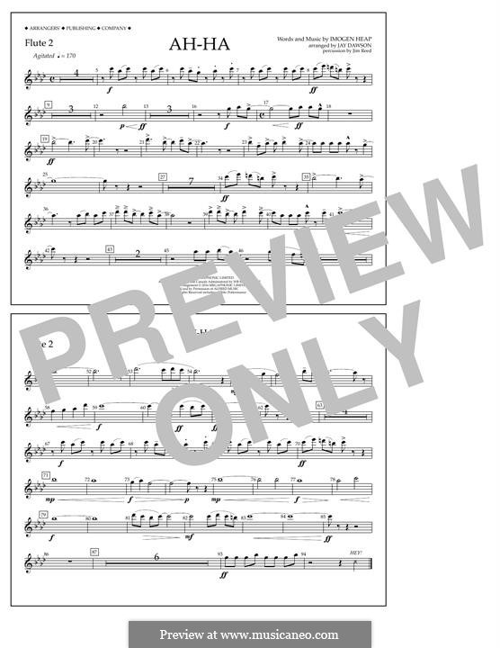 Ah-Ha (Pentatonix): Flute 2 part by Imogen Heap