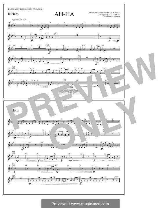 Ah-Ha (Pentatonix): Bb Horn part by Imogen Heap