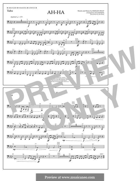 Ah-Ha (Pentatonix): Tuba, partes by Imogen Heap