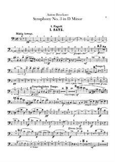 Symphony No.3 in D Minor, WAB 103: parte fagotes by Anton Bruckner