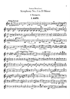 Symphony No.3 in D Minor, WAB 103: parte trompetas by Anton Bruckner