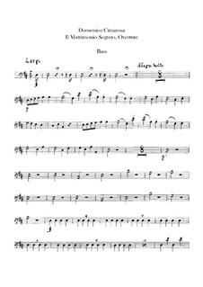 The Secret Marriage: abertura - para contrabaixo by Domenico Cimarosa