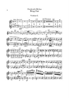 Brigg Fair : violinos parte I by Frederick Delius
