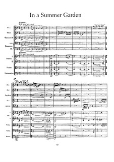 In a Summer Garden: partitura completa by Frederick Delius