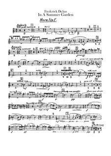 In a Summer Garden: parte trompas by Frederick Delius