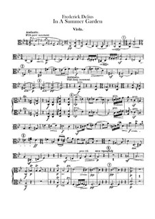 In a Summer Garden: parte violas by Frederick Delius