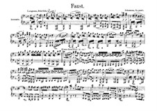 Scenes from Goethe's Faust: Overture, para piano para quatro mãos by Robert Schumann