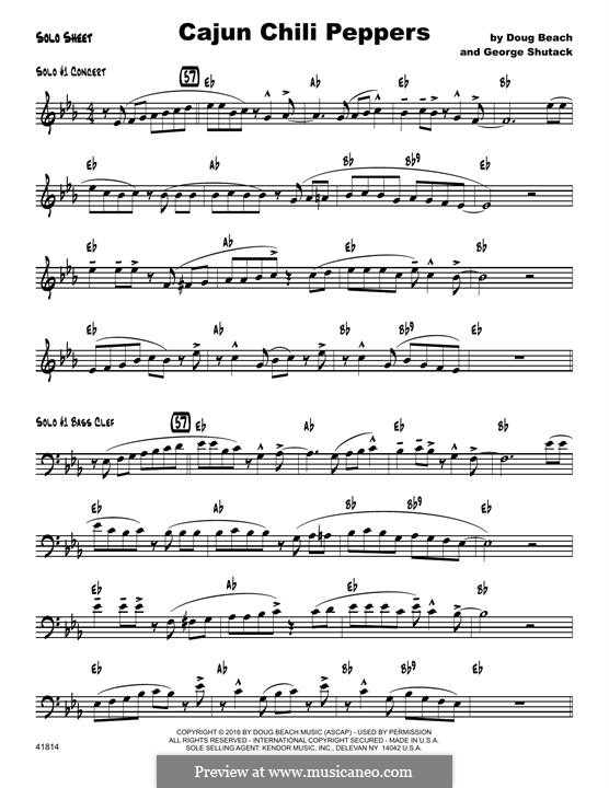 Cajun Chili Peppers: Solo Sheet part by George Shutack