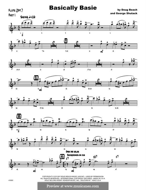 Basically Basie: parte flauta by Doug Beach