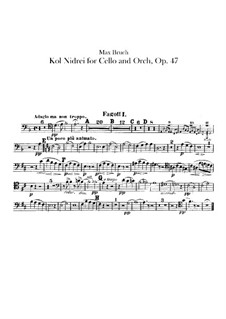 Kol Nidrei, Op.47: parte fagotes by Max Bruch