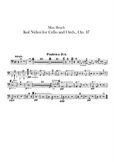 Kol Nidrei, Op.47: Peça para Timpano by Max Bruch