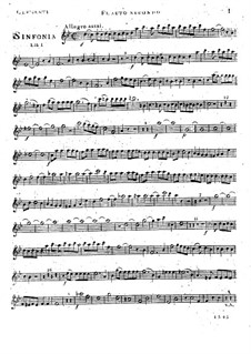 Symphony No.1 in B Flat Major, Op.18: flauta parte II by Muzio Clementi