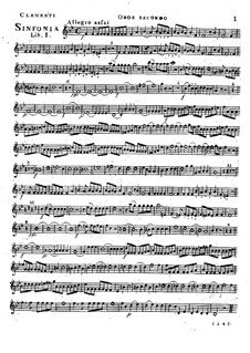 Symphony No.1 in B Flat Major, Op.18: Oboe parte II by Muzio Clementi