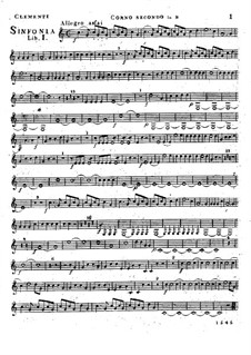 Symphony No.1 in B Flat Major, Op.18: trompa parte II by Muzio Clementi