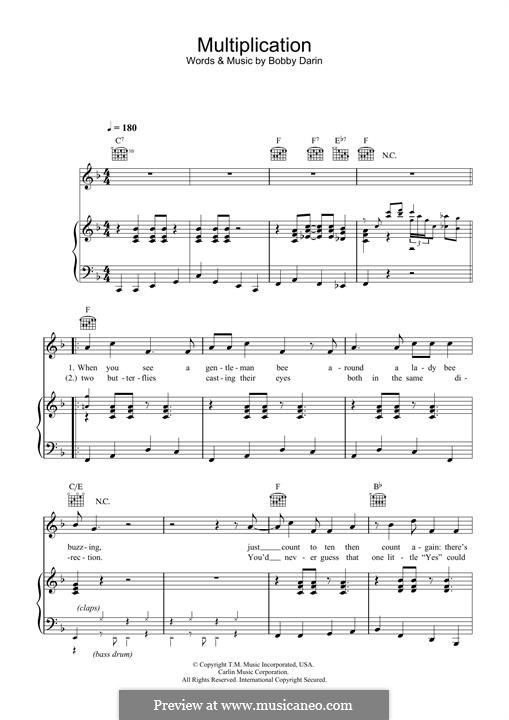 Multiplication: para violino by Bobby Darin