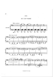 En Norvège. Symphonic Suite: Movimento III, para dois pianos de quatro mãos by Arthur Coquard