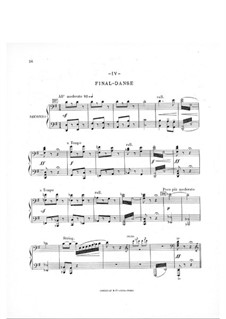 En Norvège. Symphonic Suite: Movement IV, for piano four hands by Arthur Coquard