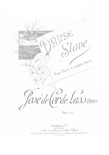 Slavonic Dance for Piano Four Hands: Slavonic Dance for Piano Four Hands by José de Cor-de-Lass