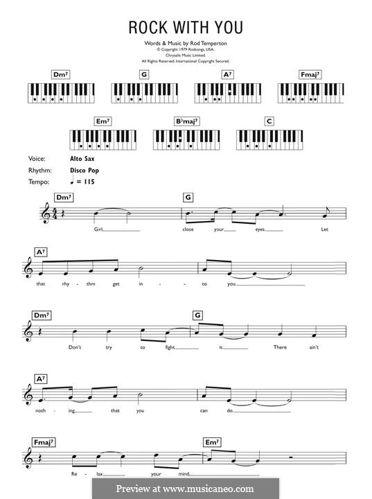 Rock With You: Para Piano by Michael Jackson