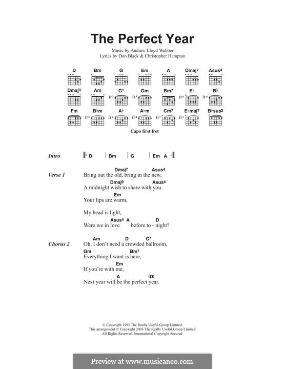 The Perfect Year: Para Guitarra by Andrew Lloyd Webber