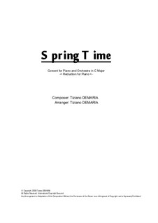 Spring Time: redução para piano by Tormy Van Cool