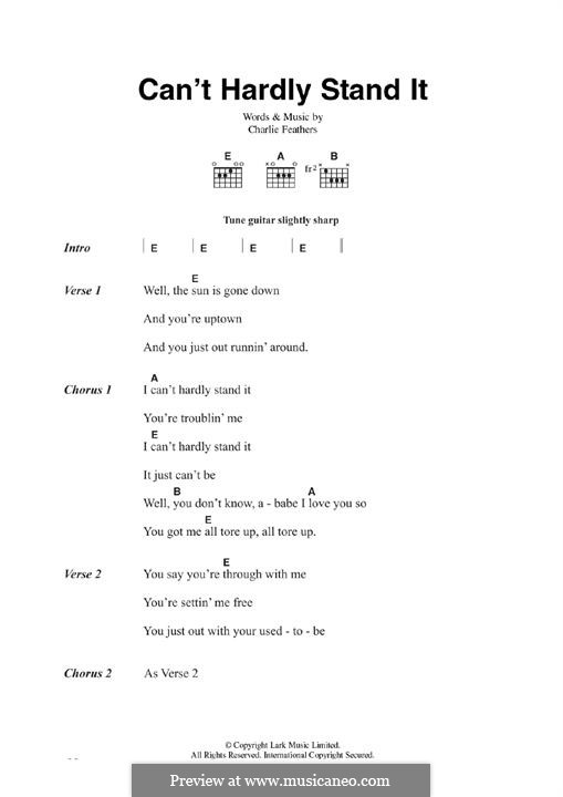 Can't Hardly Stand It: Para Guitarra by Charlie Feathers