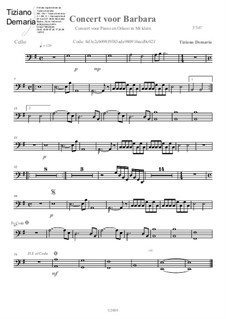 Concert voor Barbara: parte violoncelo by Tormy Van Cool
