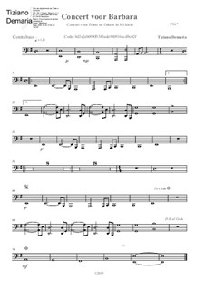 Concert voor Barbara: Parte contrabaixo by Tormy Van Cool