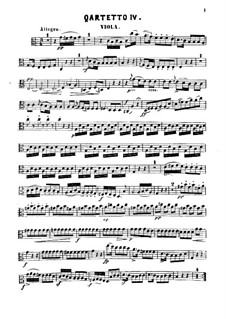 String Quartet No.4 in C Major : parte viola by Carl Ditters von Dittersdorf