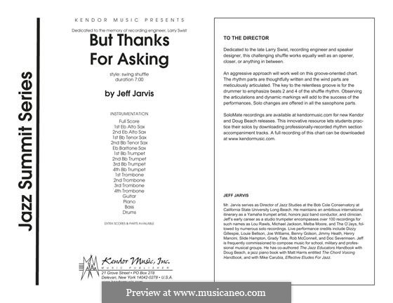 But Thanks for Asking: partitura completa by Jeff Jarvis