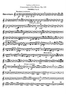 Die Weihe des Hauses (Consecration of the House), Op.124: trompetas parte I-II by Ludwig van Beethoven