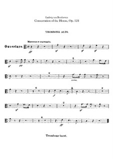 Die Weihe des Hauses (Consecration of the House), Op.124: parte trombones by Ludwig van Beethoven