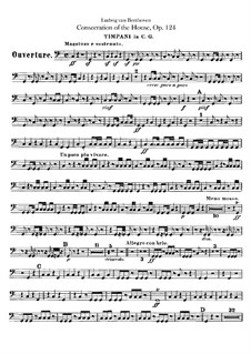 Die Weihe des Hauses (Consecration of the House), Op.124: Peça para Timpano by Ludwig van Beethoven