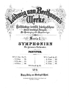 Movement I: partitura completa by Ludwig van Beethoven