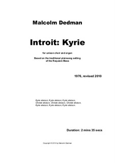 Introit. Kyrie, MMC5: Introit. Kyrie by Malcolm Dedman