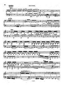 Concerto for Piano and Orchestra No.1, Op.15: Movimento III, para dois pianos de quatro mãos by Ludwig van Beethoven