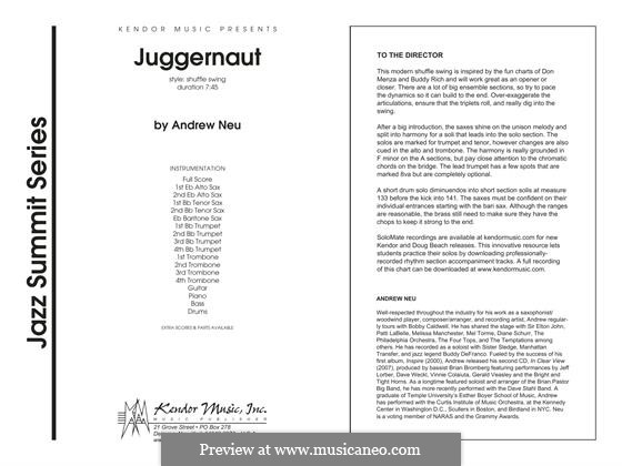 Juggernaut: partitura completa by Andrew Neu