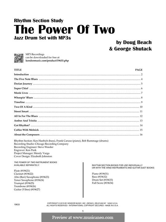 The Power of Two: Drum Set part by Doug Beach, George Shutack