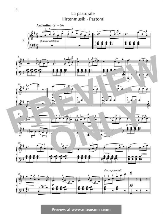 No.3 Pastorale: Para Piano by Johann Friedrich Burgmüller