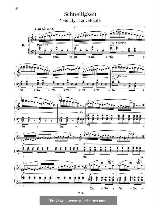 Etude No.10: Para Piano by Johann Friedrich Burgmüller